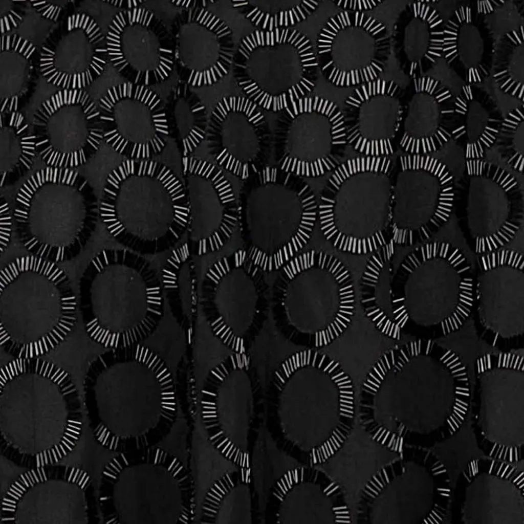 Balenciaga Bead Embellished Black Dress - '10s Black Good - Model View