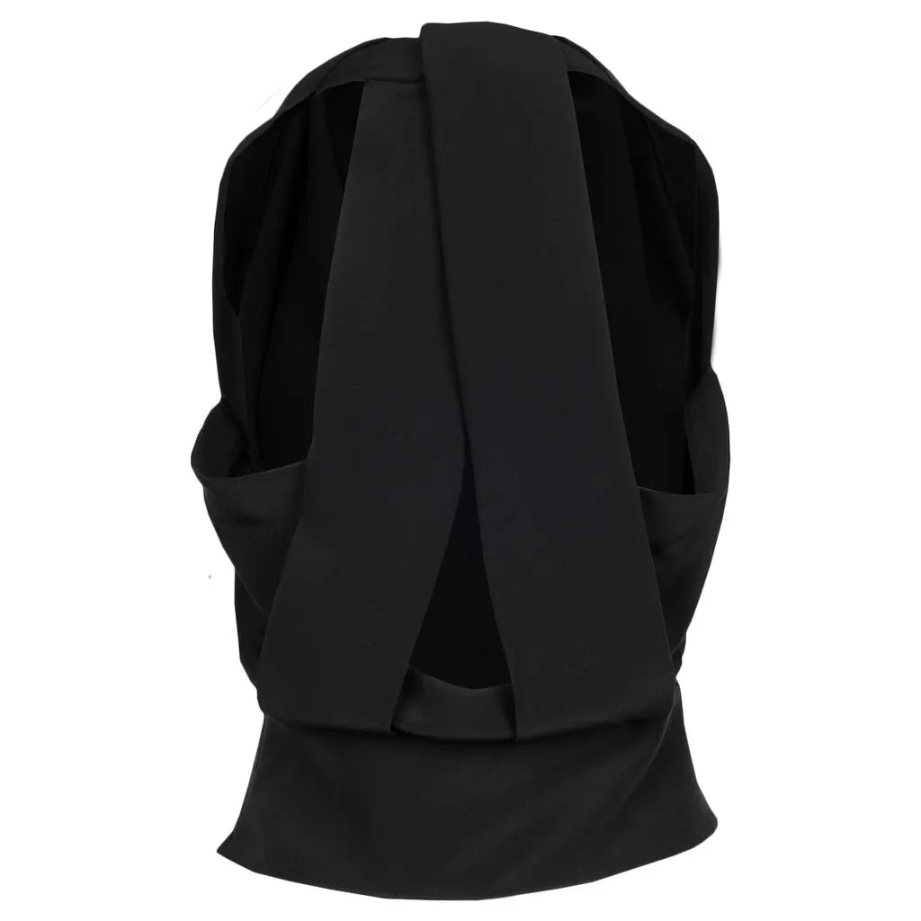 Balenciaga High Neck Sleeveless Top - '10s Black Good - Back View