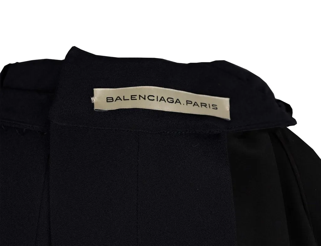 Balenciaga High Neck Sleeveless Top - '10s Black Good - Inside View