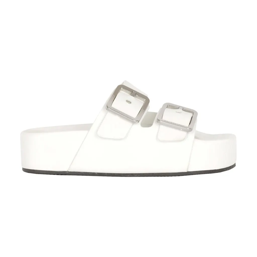 Balenciaga Mallorca Platform Sandal - '20s Red Leather Good - Front View