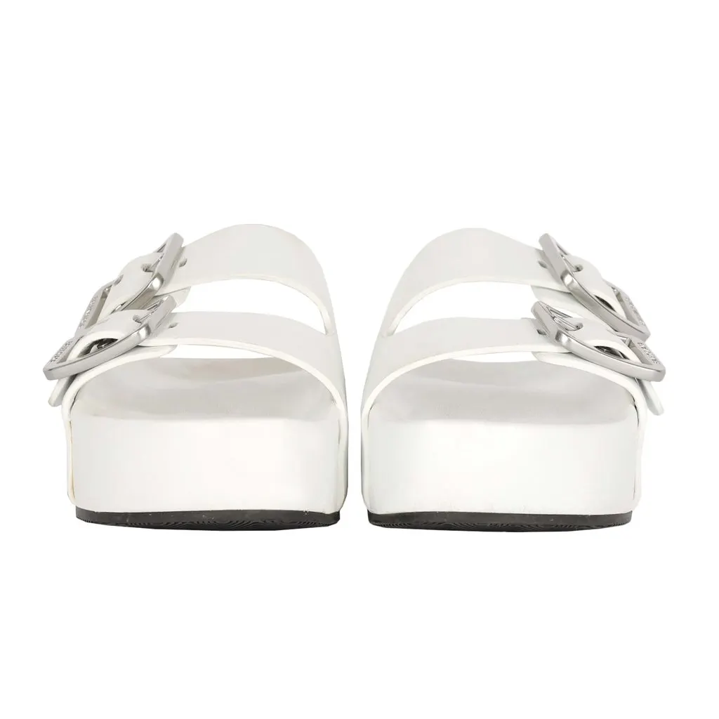 Balenciaga Mallorca Platform Sandal - '20s Red Leather Good - Back View