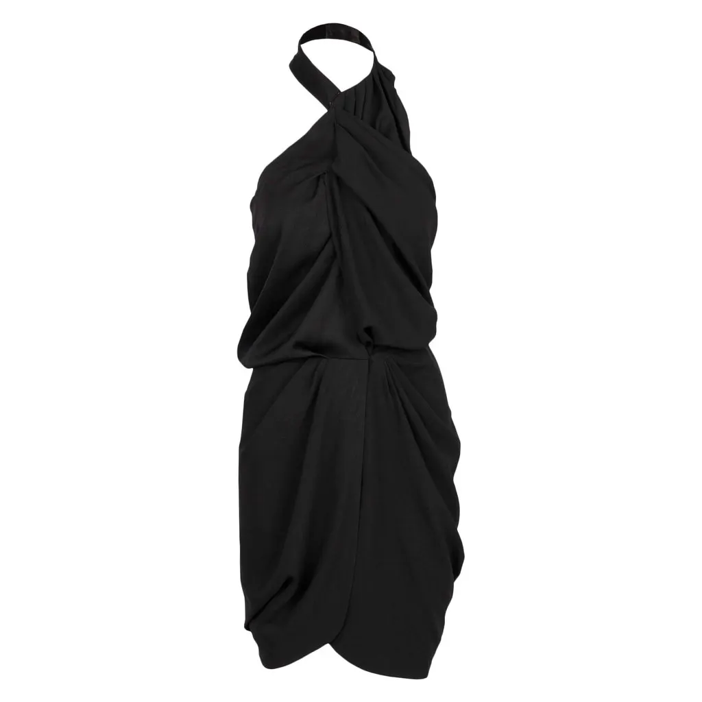 Balenciaga Black Backless Dress - '10s Black Good - Front View