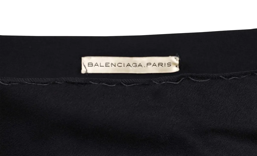 Balenciaga Black Backless Dress - '10s Black Good - Inside View
