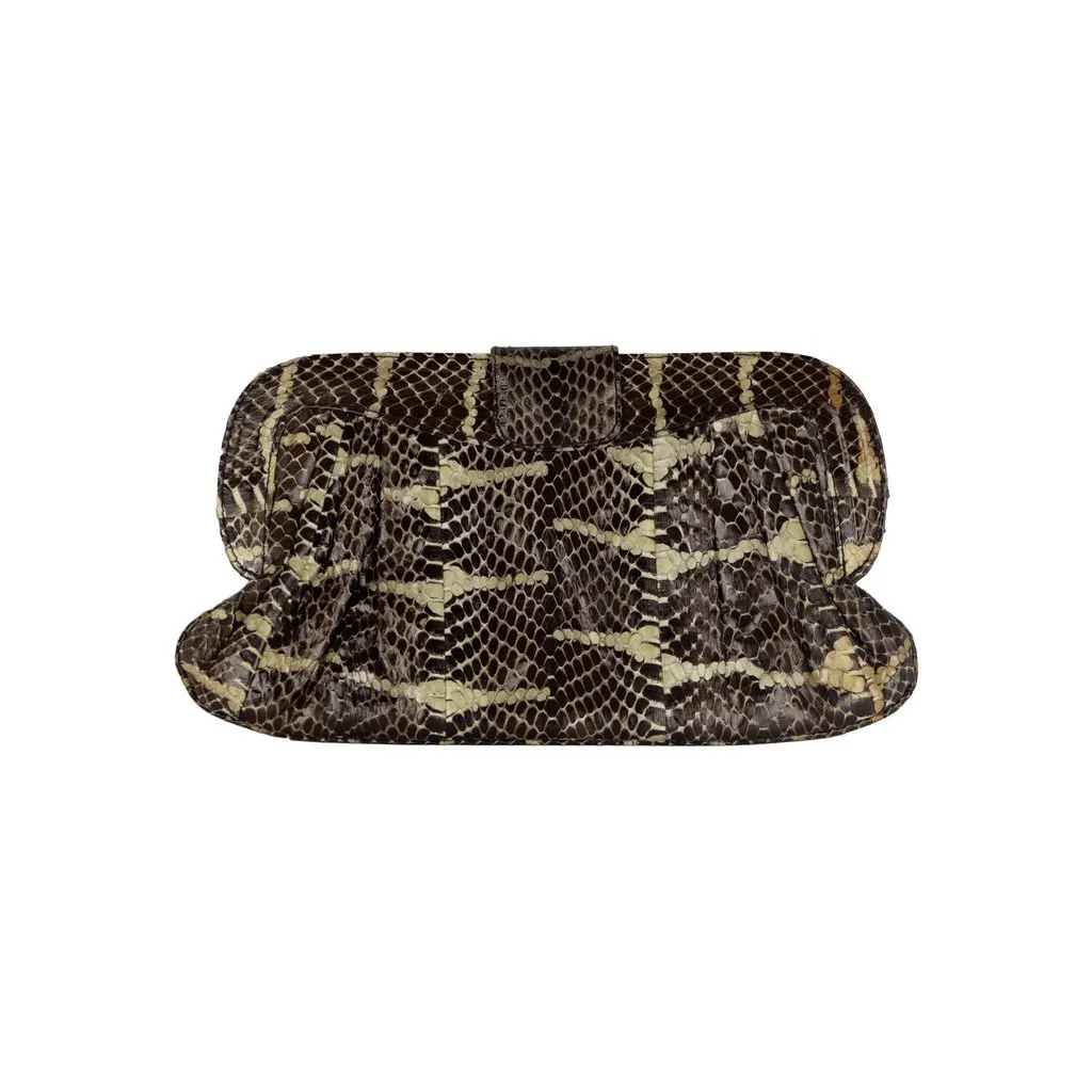 Unsigned Chandra Animal print Clutch - '00s Red Good - Front View