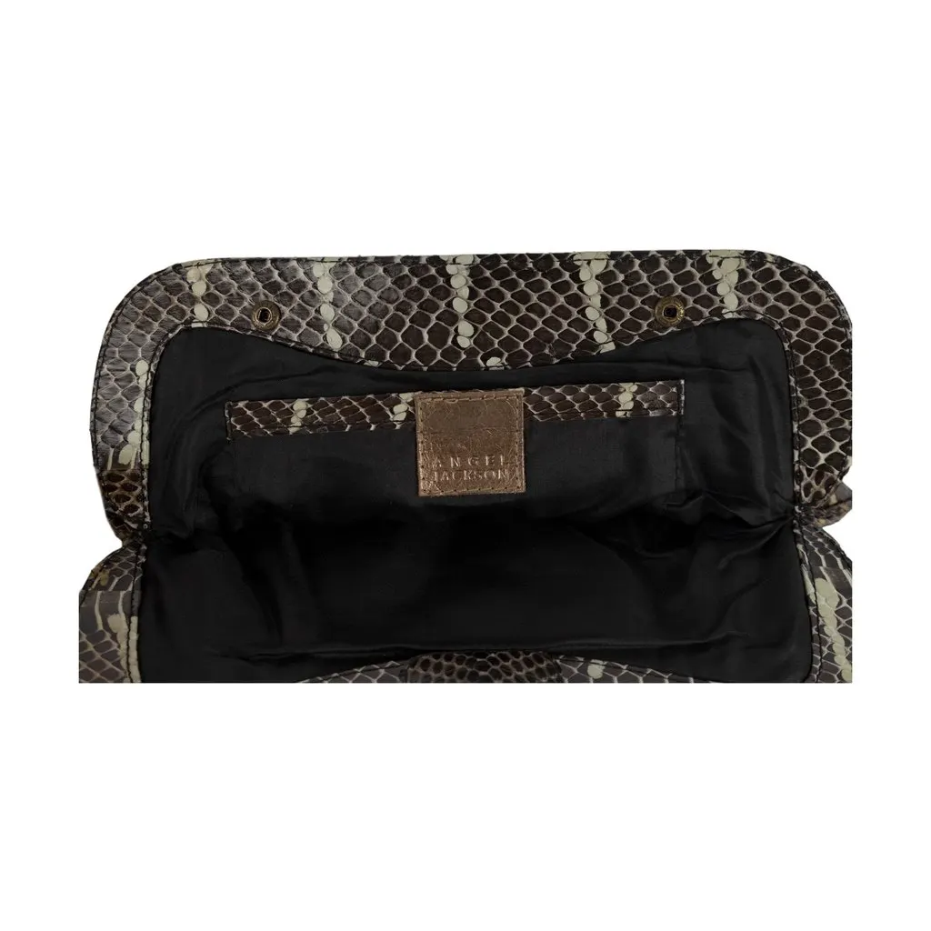 Unsigned Chandra Animal print Clutch - '00s Red Good - Inside View