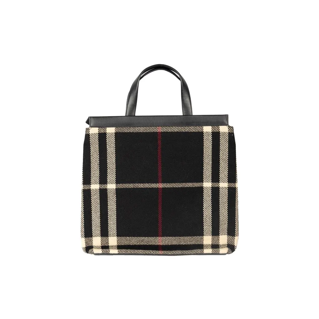 Burberry Blanket Tote - '10s Burgundy Good - Back View