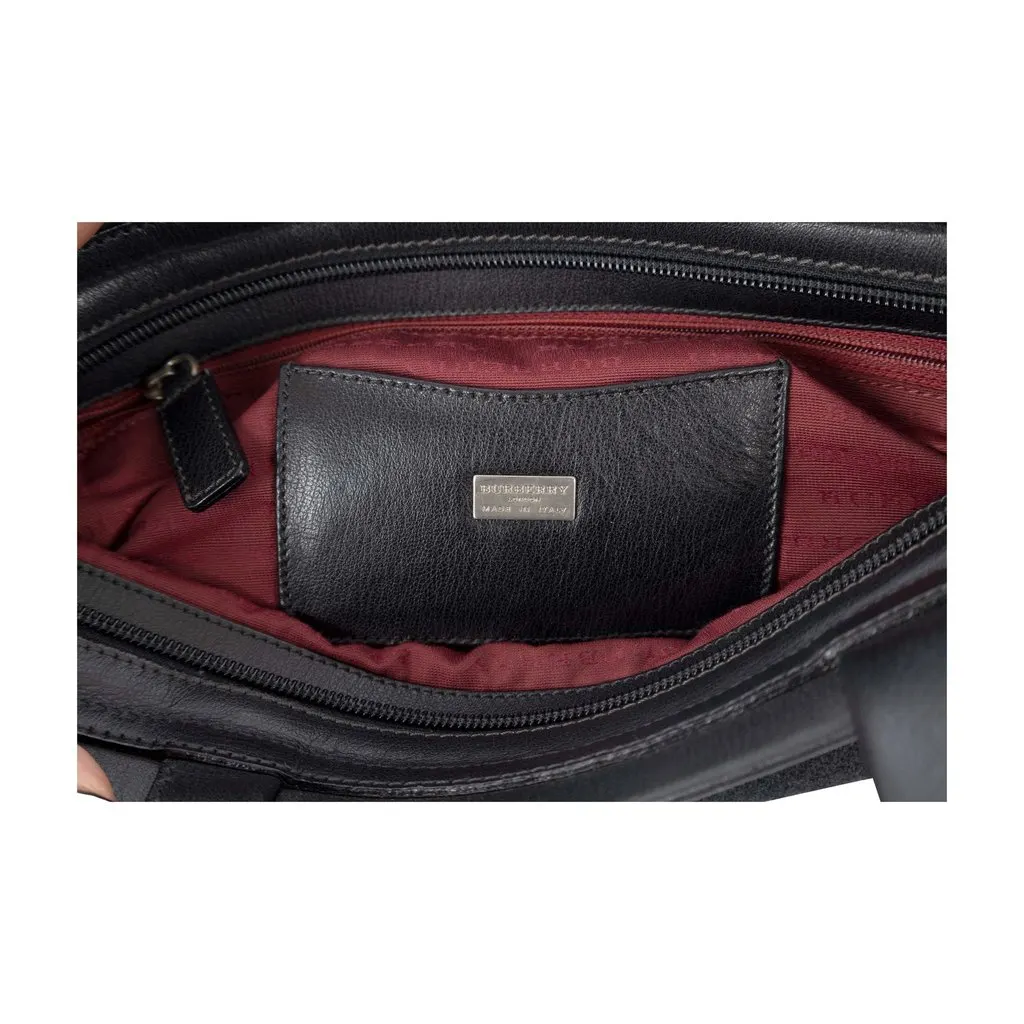 Burberry Blanket Tote - '10s Burgundy Good - Inside View