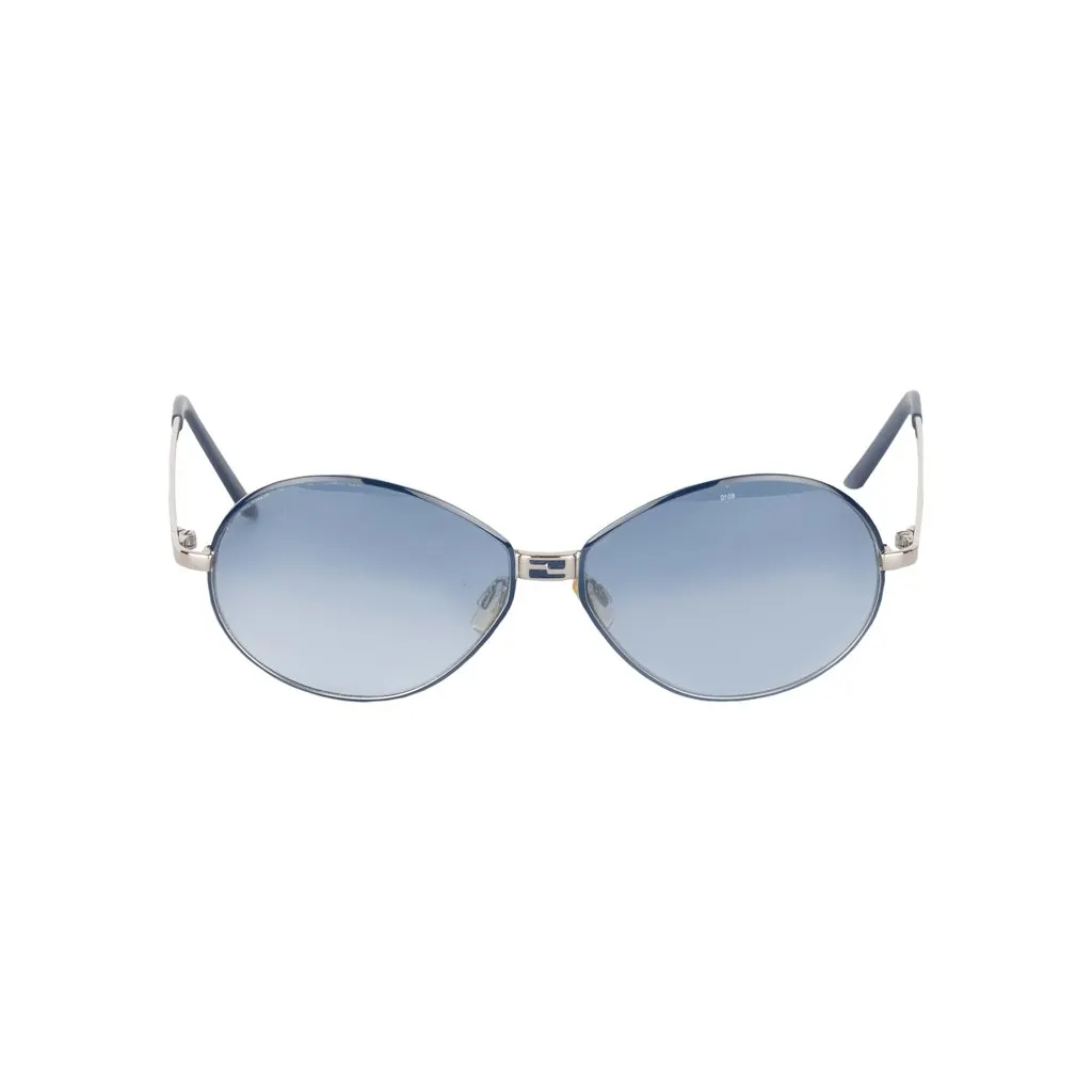 Fendi Oval Gradient Aviator Sunglasses - '10s Red Good - Front View