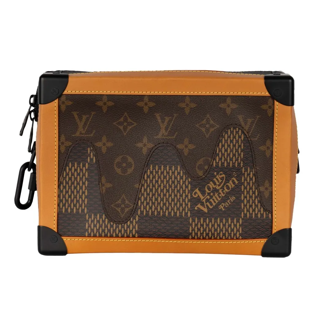 Louis Vuitton x Nigo Soft Trunk - '20s Beige Leather Good - Front View