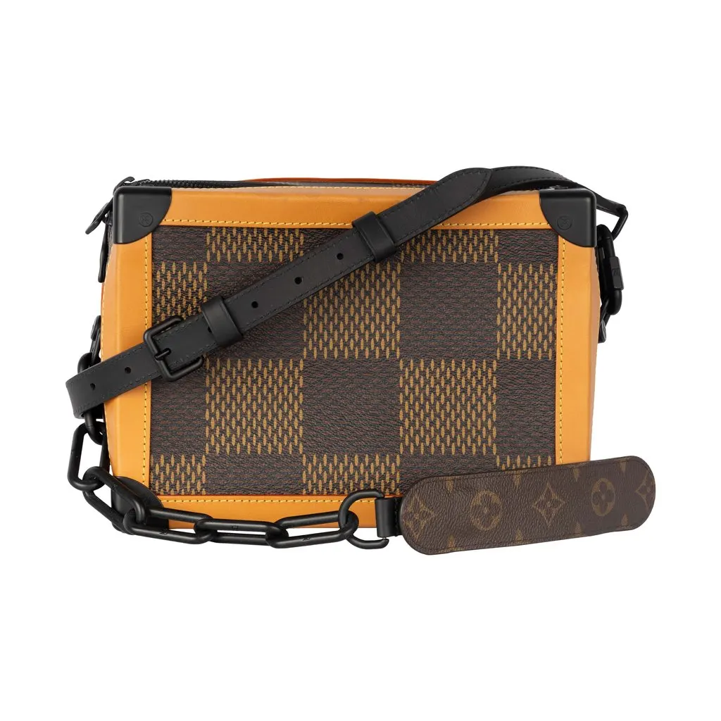 Louis Vuitton x Nigo Soft Trunk - '20s Beige Leather Good - Back View