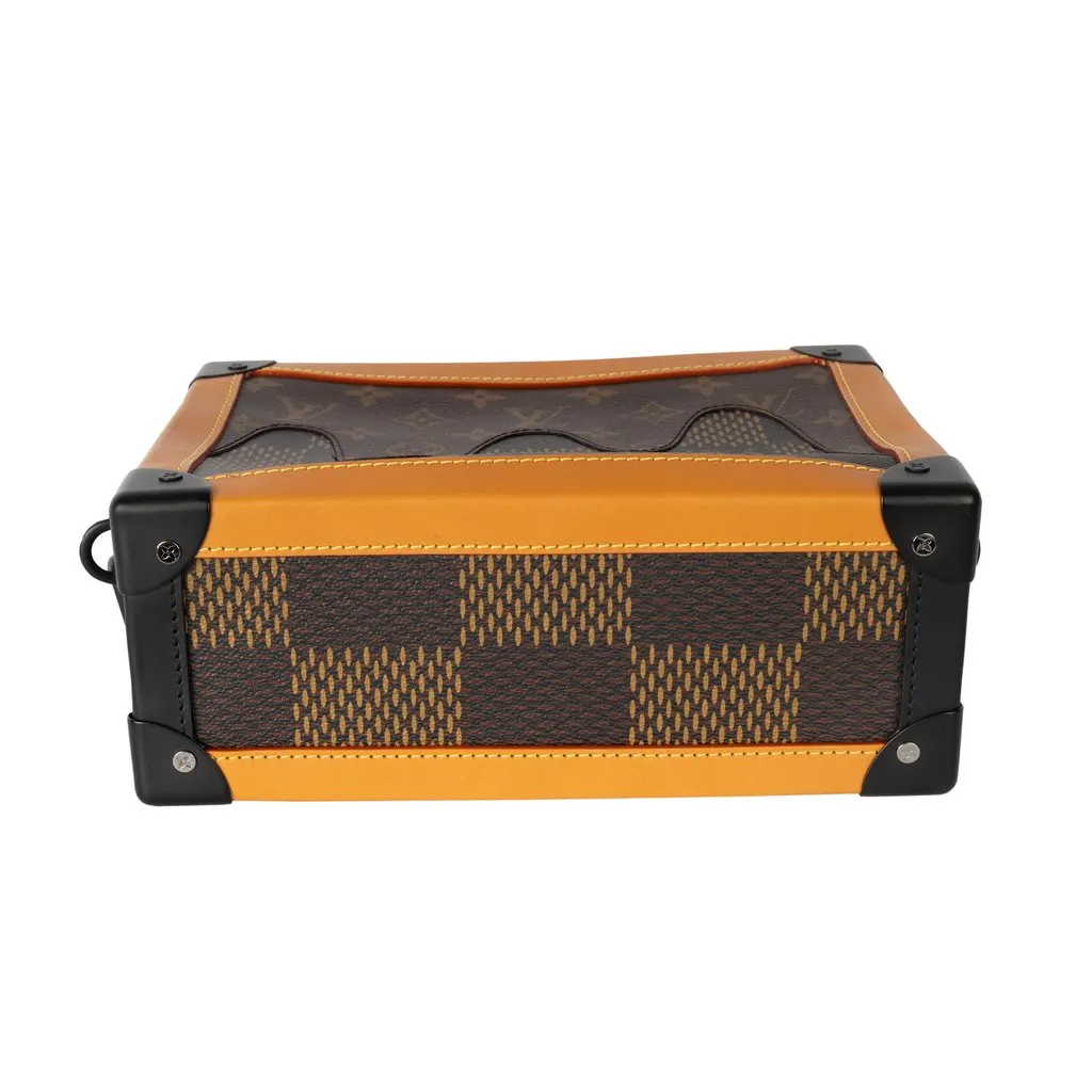 Louis Vuitton x Nigo Soft Trunk - '20s Beige Leather Good - Model View