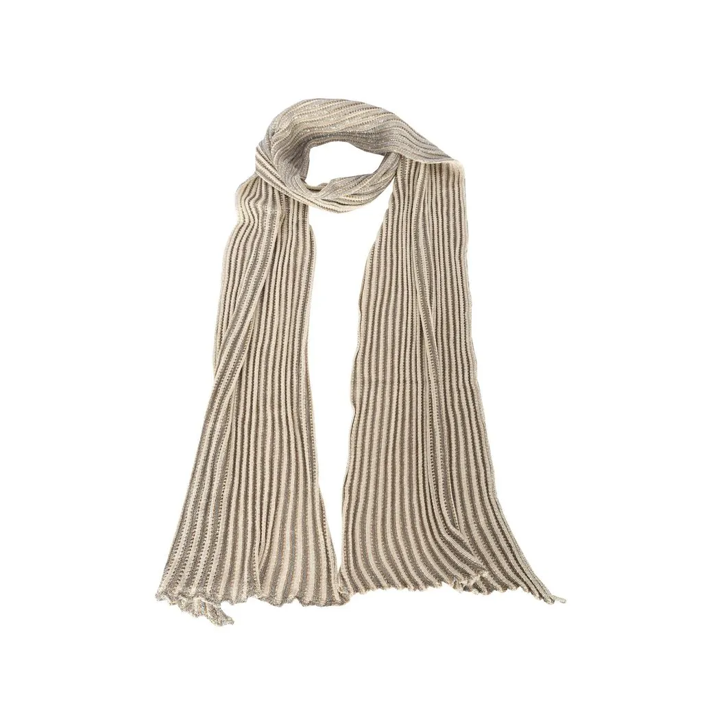 Missoni Striped Knit Foulard - '10s Red Good - Back View