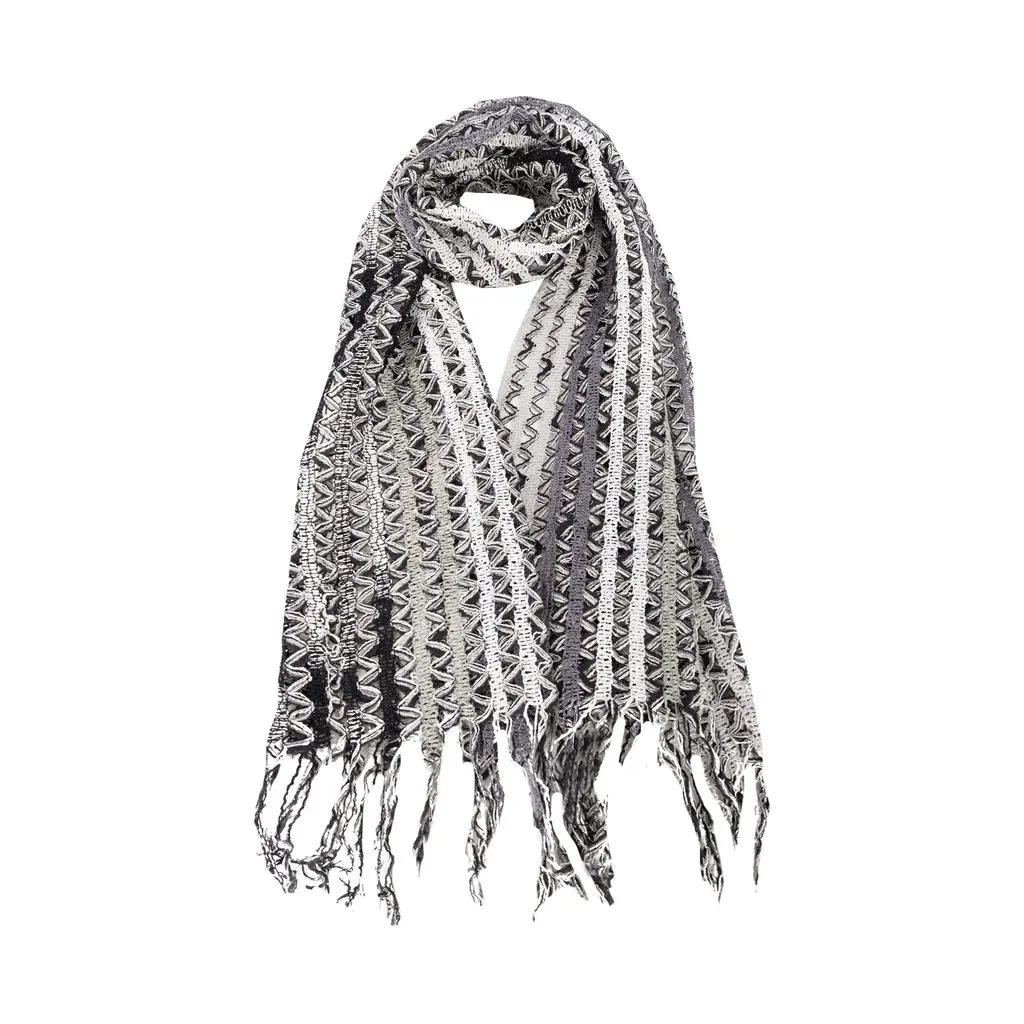 Missoni Chevron Knit Foulard with Sequins - '10s Black Good - Back View