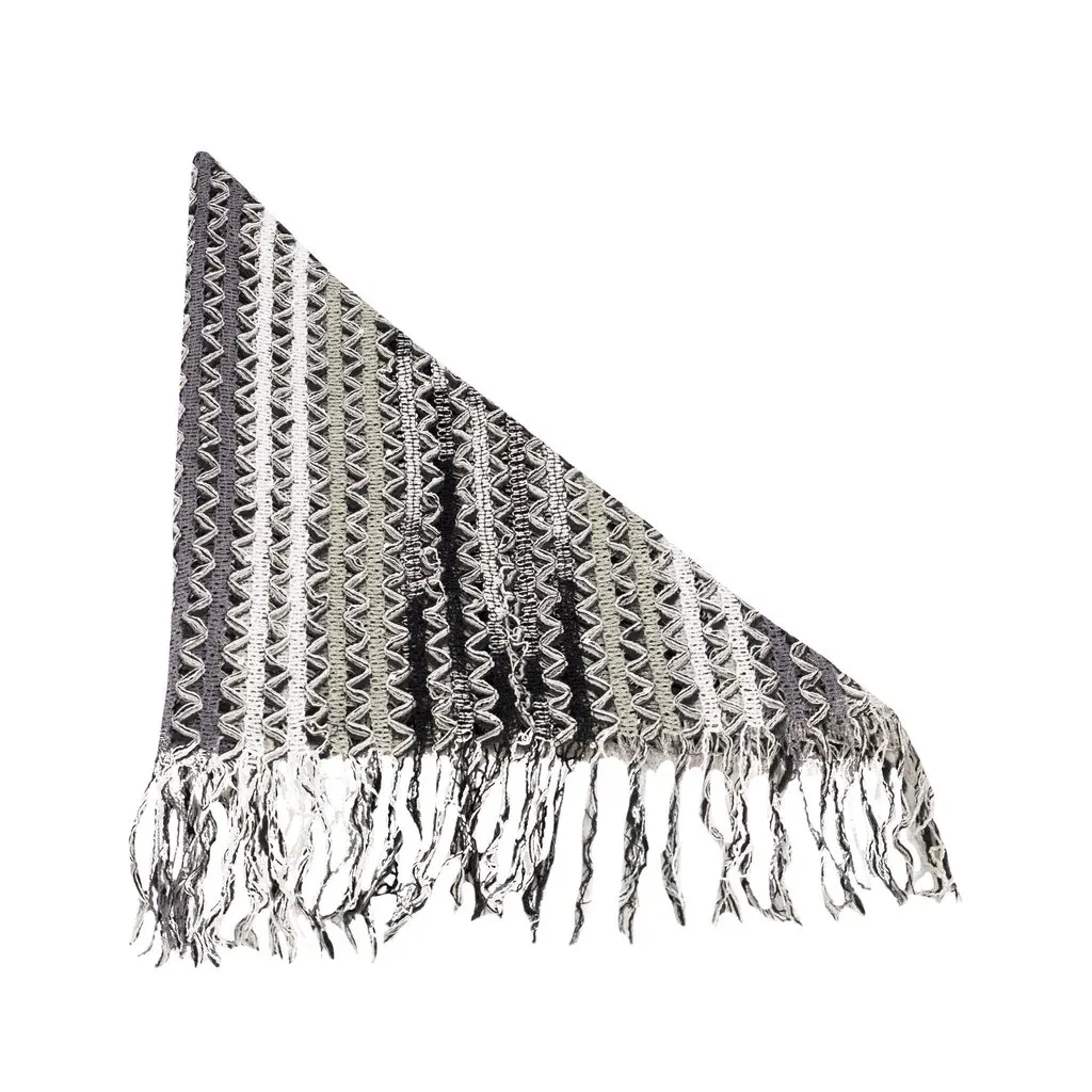 Missoni Chevron Knit Foulard with Sequins - '10s Black Good - Inside View