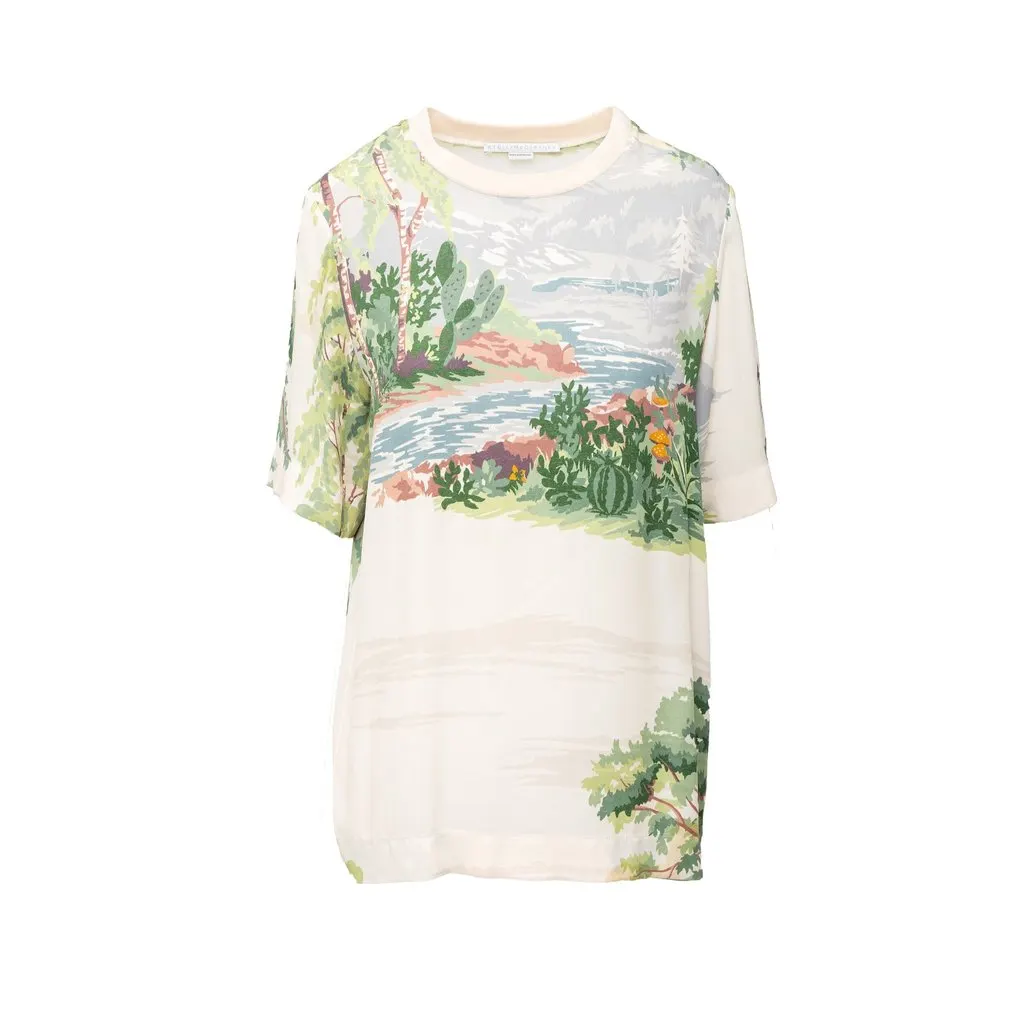 Stella McCartney Landscape T-shirt - '10s Red Good - Front View
