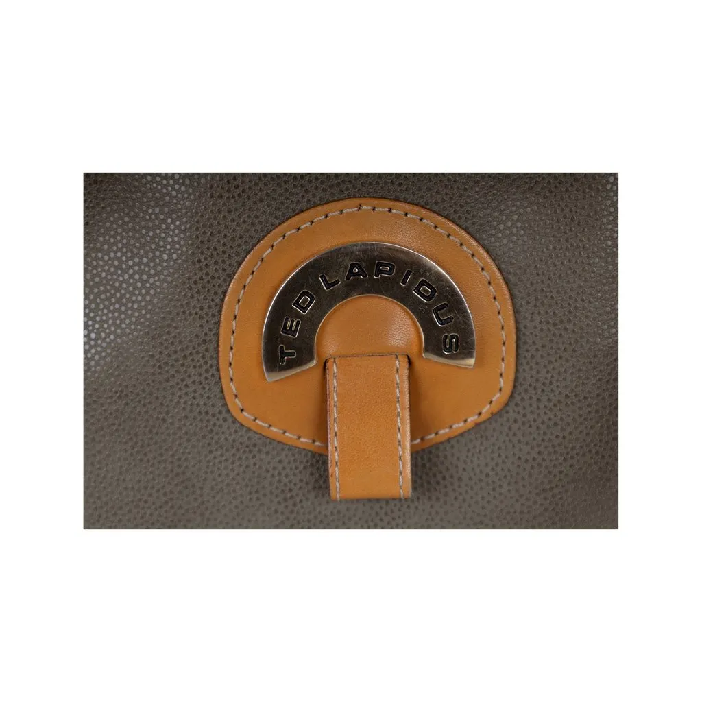 Unsigned Textured Leather Messenger Bag - '10s Red Leather Good - Box View