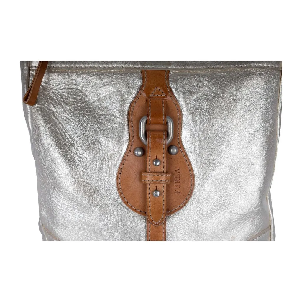 Furla Golden Metallic Crossbody Bag - '10s Gold Good - Inside View