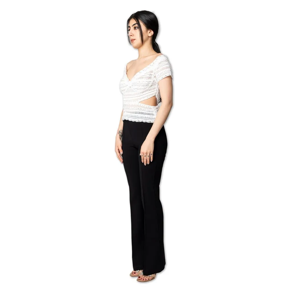 Gianfranco Ferré White Cut-out Top - '90s White Lace Good - Box View