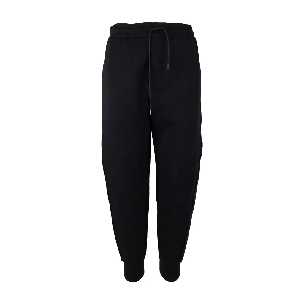 Emporio Armani Track Pants with Logo Detail - '20s Red Cotton Good - Back View