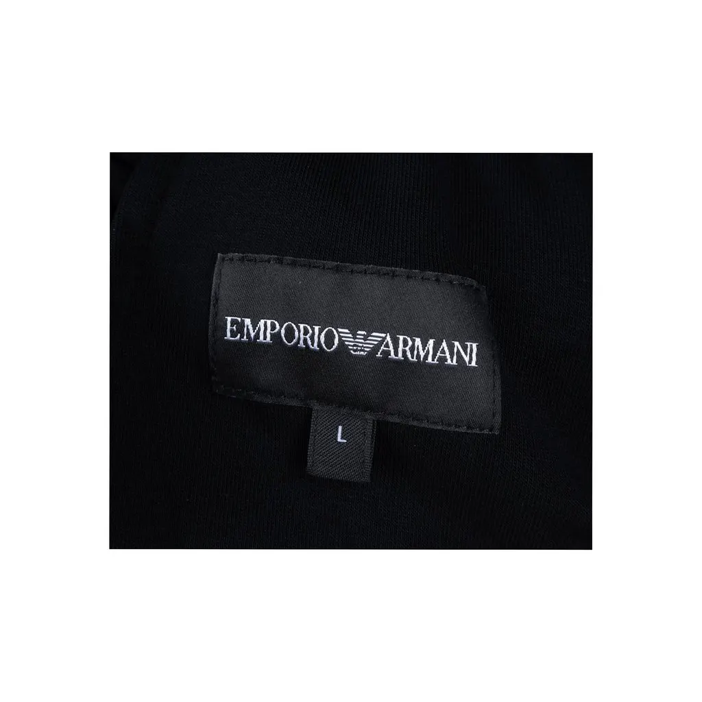 Emporio Armani Track Pants with Logo Detail - '20s Red Cotton Good - Box View