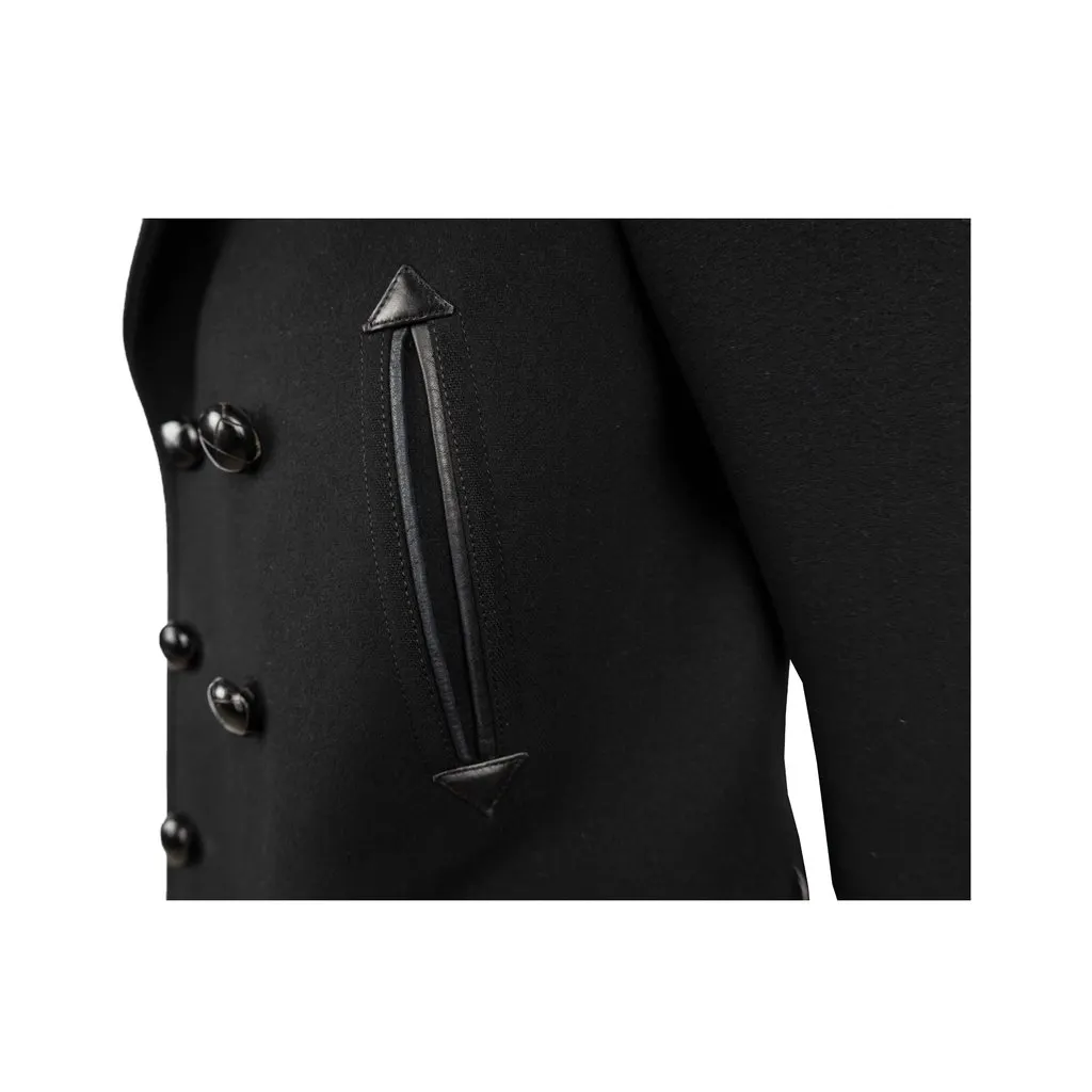 Tom Ford Double-Breasted Coat - '10s Black Leather Good - Inside View