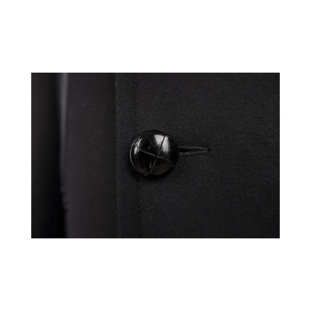 Tom Ford Double-Breasted Coat - '10s Black Leather Good - Box View
