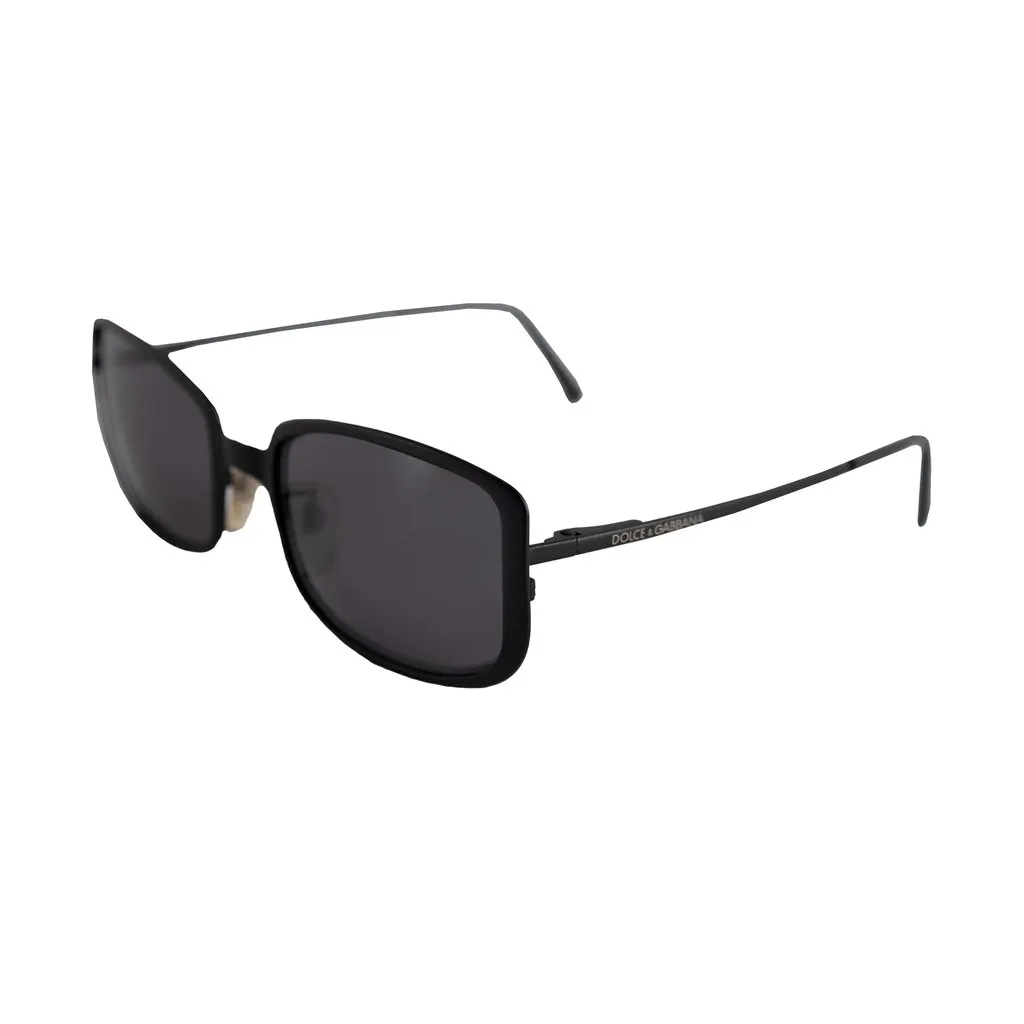 Dolce & Gabbana Square Sunglasses - '10s Black Good - Back View