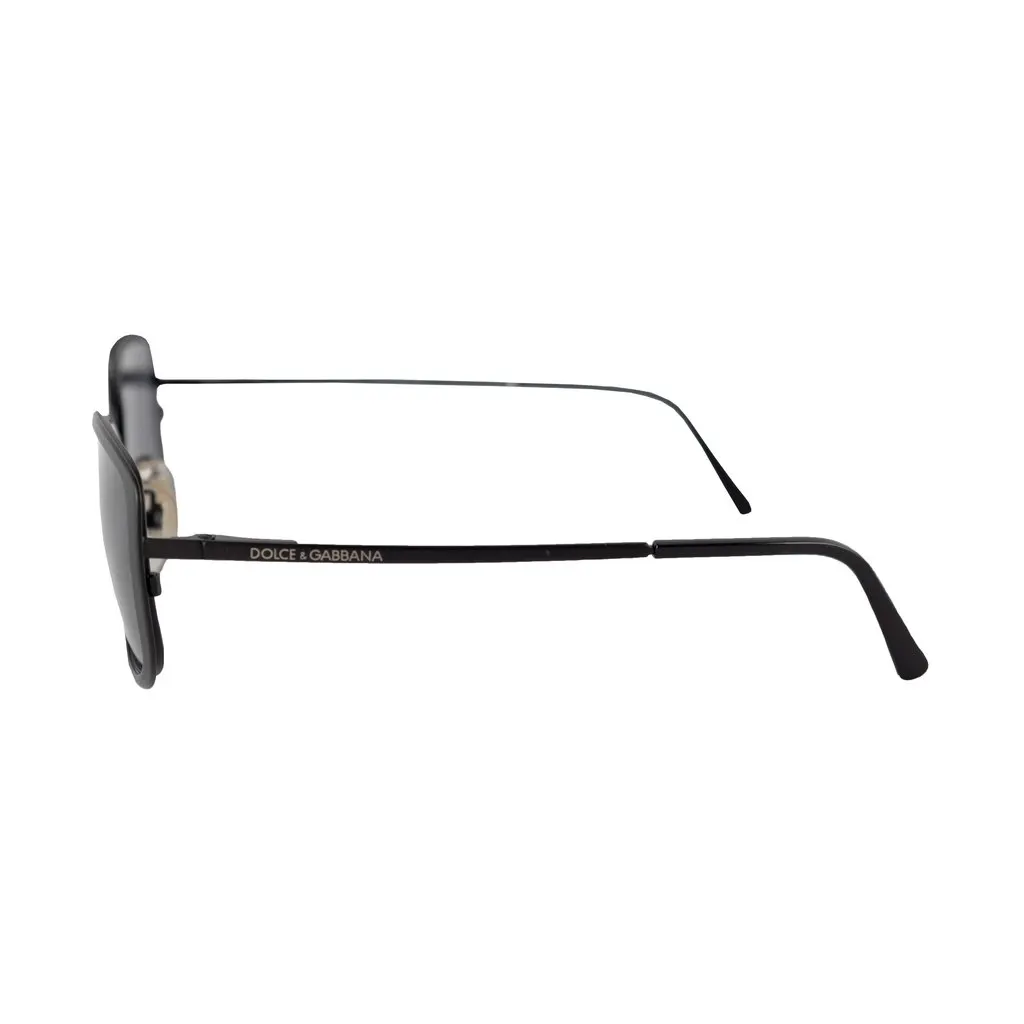 Dolce & Gabbana Square Sunglasses - '10s Black Good - Model View