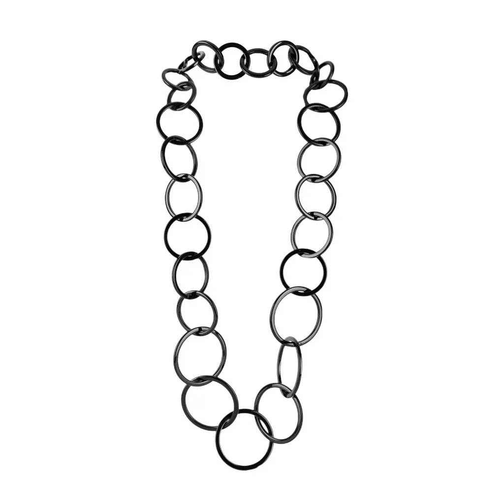 Miu Miu Loop Necklace - '10s Red Lace Good - Front View