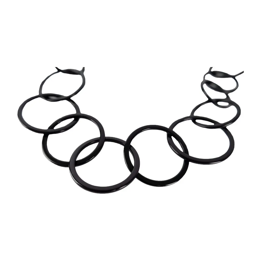 Miu Miu Loop Necklace - '10s Red Lace Good - Model View