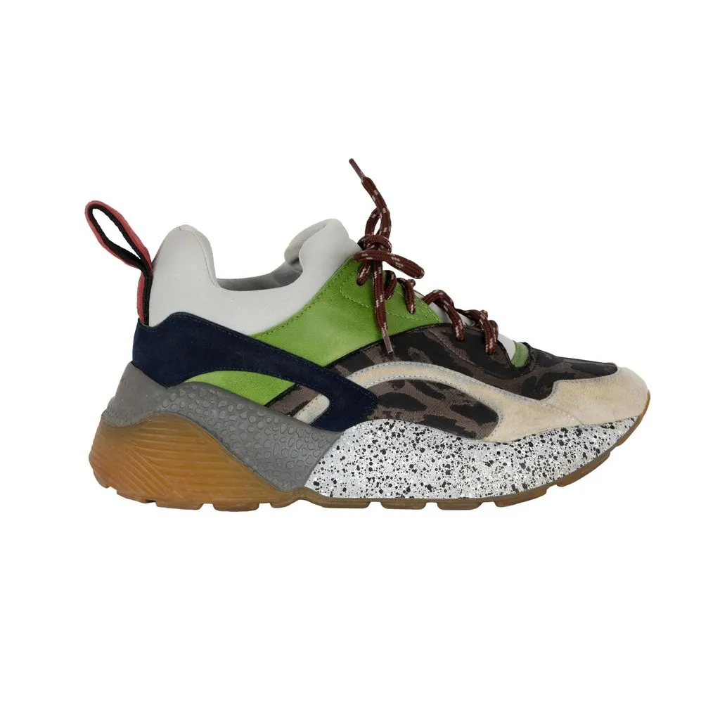 Stella McCartney Eclypse Sneakers - '10s Red Suede Good - Front View