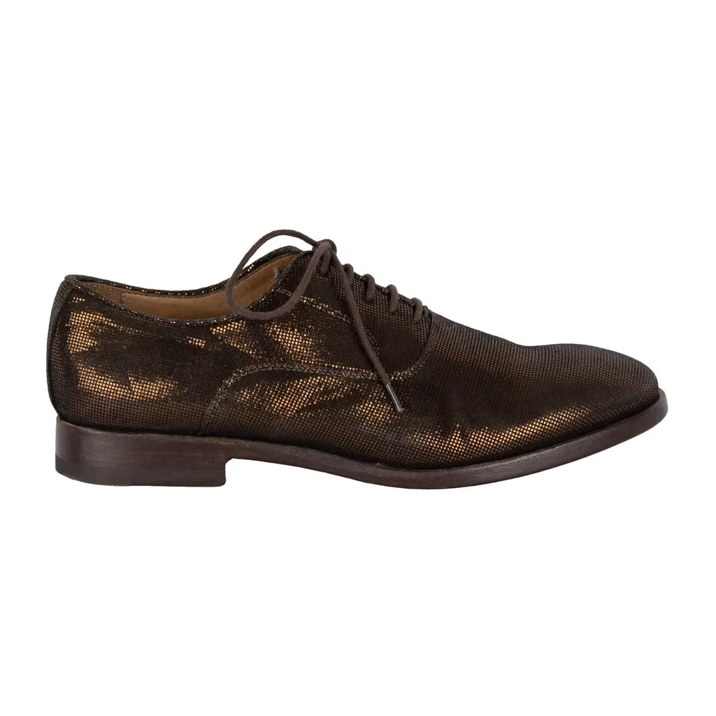 Paul Smith Metallic Lace-up Shoes - '10s Red Lace Good - Front View