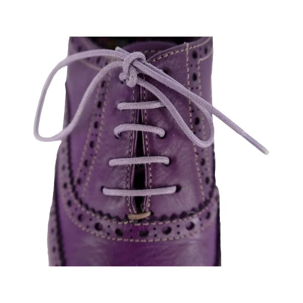 Paul Smith Leather Brogue Laced Shoes - '10s Red Leather Good - Model View