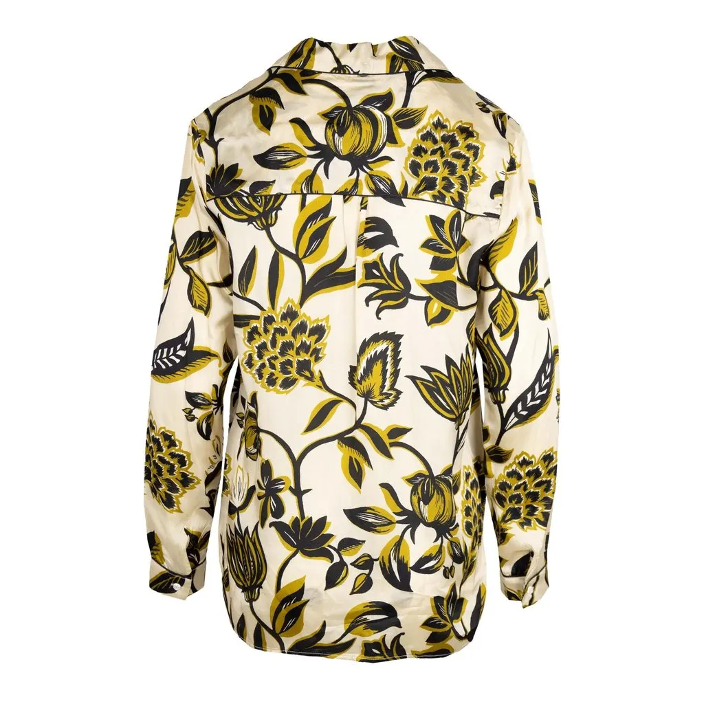 Chloé Floral Print Shirt - '10s Black Good - Back View