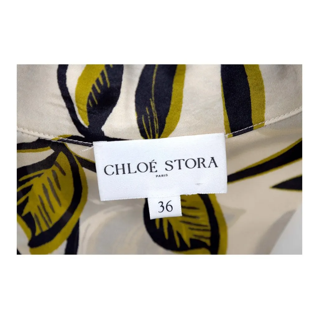 Chloé Floral Print Shirt - '10s Black Good - Inside View