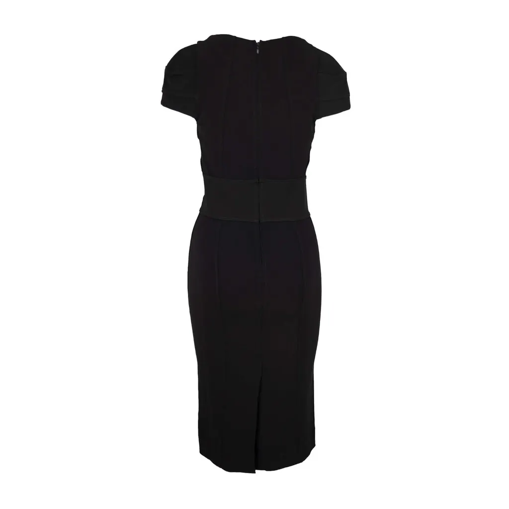 Alessandro Dell'Acqua Black Cocktail Dress - '10s Black Good - Back View