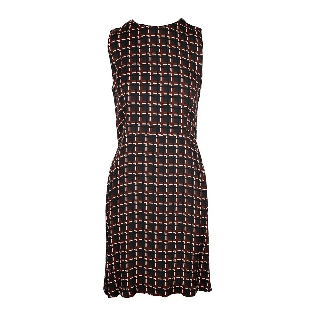 Marni Plaid Printed Dress - '10s Red Good - Front View