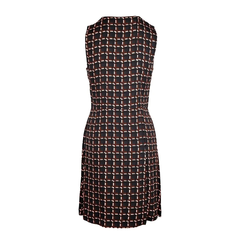 Marni Plaid Printed Dress - '10s Red Good - Back View