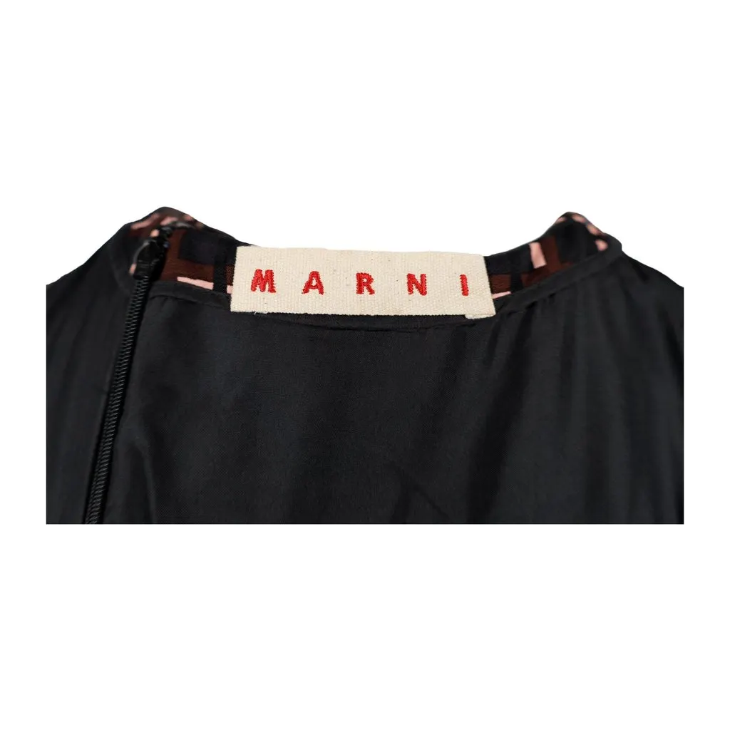 Marni Plaid Printed Dress - '10s Red Good - Inside View