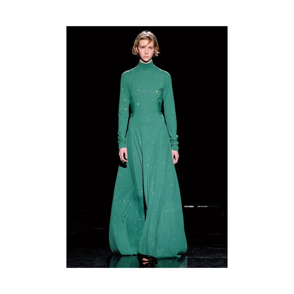 Marc Jacobs Green Crystal Long Gown - '10s Green Good - Back View