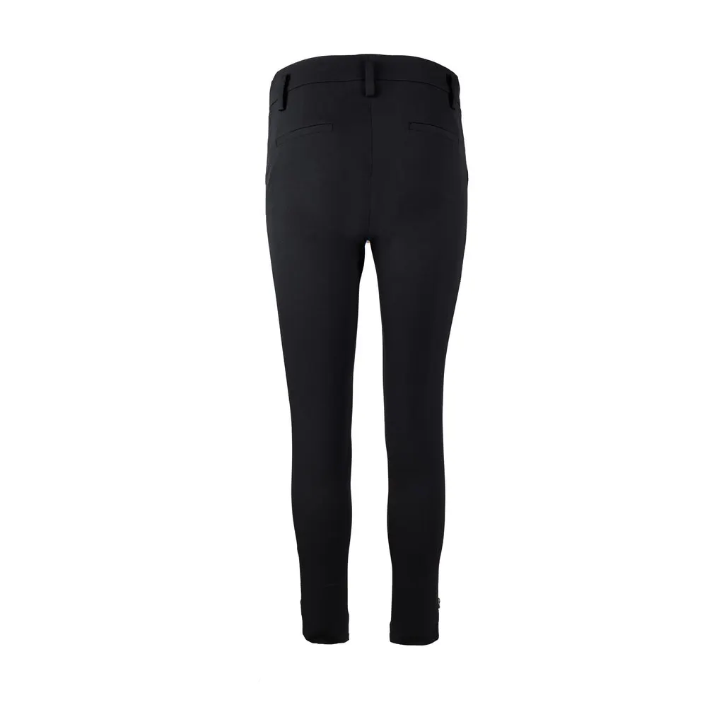 Louis Vuitton Tailor Pants with Zipper Details - '10s Red Silk Good - Back View
