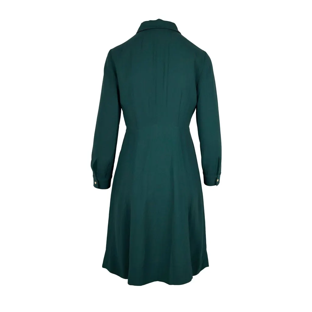Louis Vuitton Green Shirt Dress - '10s Green Good - Back View