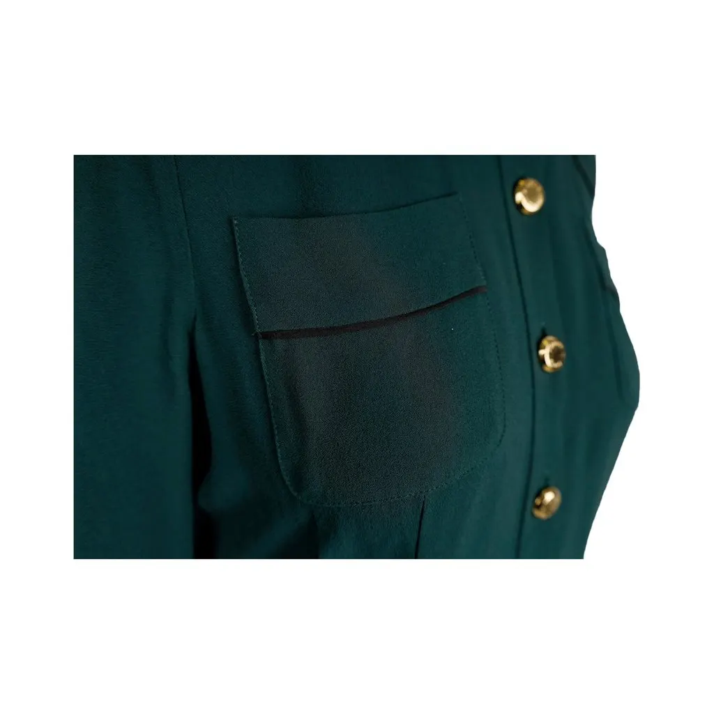 Louis Vuitton Green Shirt Dress - '10s Green Good - Model View