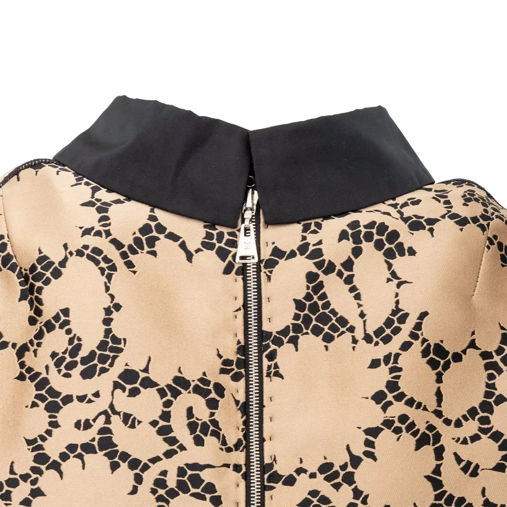 Louis Vuitton Printed Top with Collar - '10s Black Silk Good - Box View
