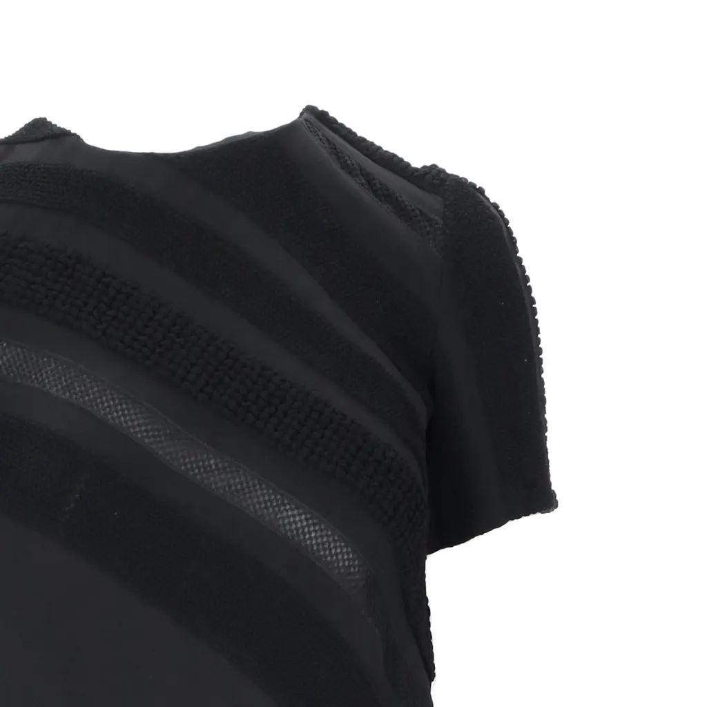 Louis Vuitton Black Dress with Textured Details - '10s Black Good - Inside View