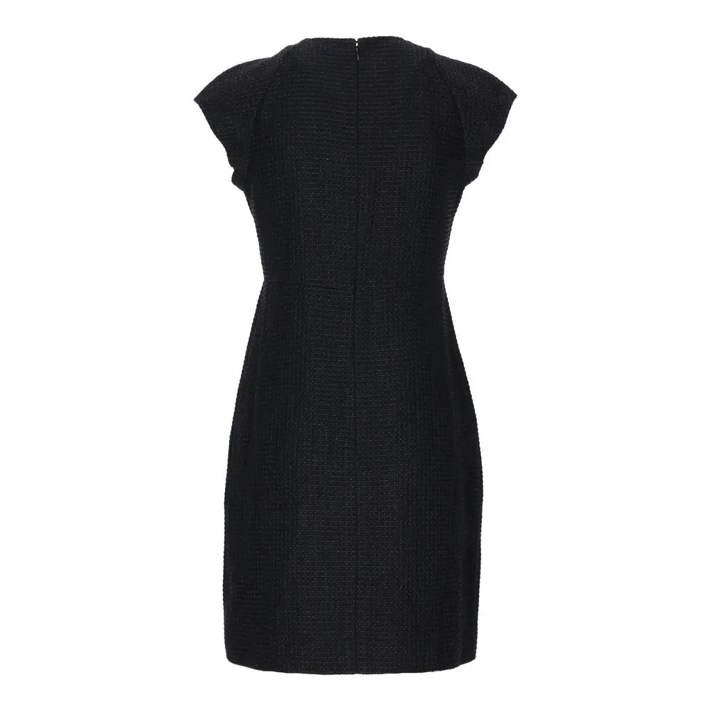 Chanel Black Sheath Dress - '10s Black Tweed Good - Back View
