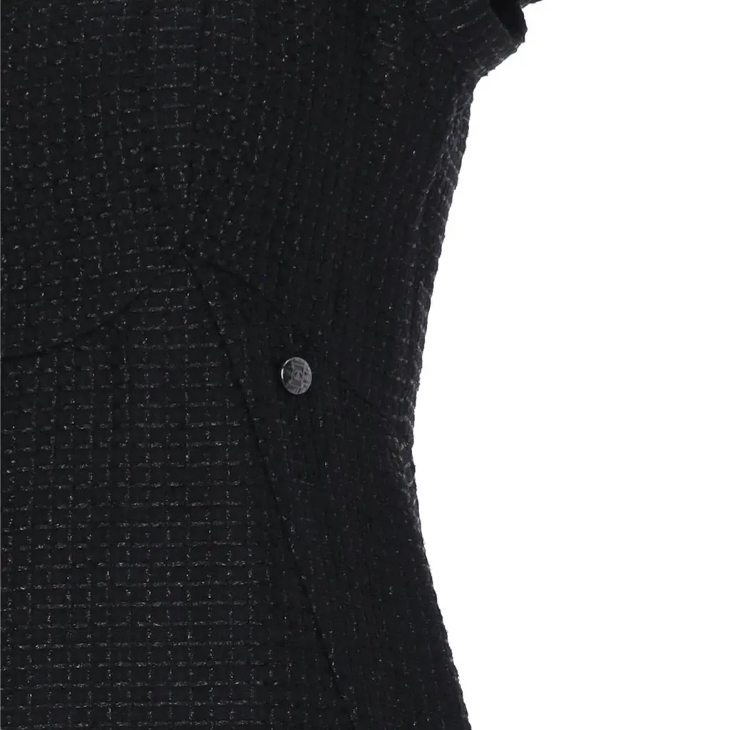 Chanel Black Sheath Dress - '10s Black Tweed Good - Inside View