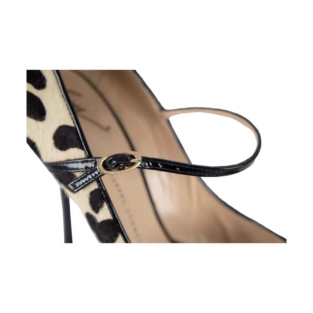 Giuseppe Zanotti Printed Ponyhair Pumps - '10s Red Leather Good - Box View
