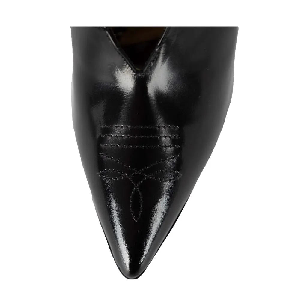 Unsigned Buckled Ankle Boots - '10s Black Leather Good - Box View