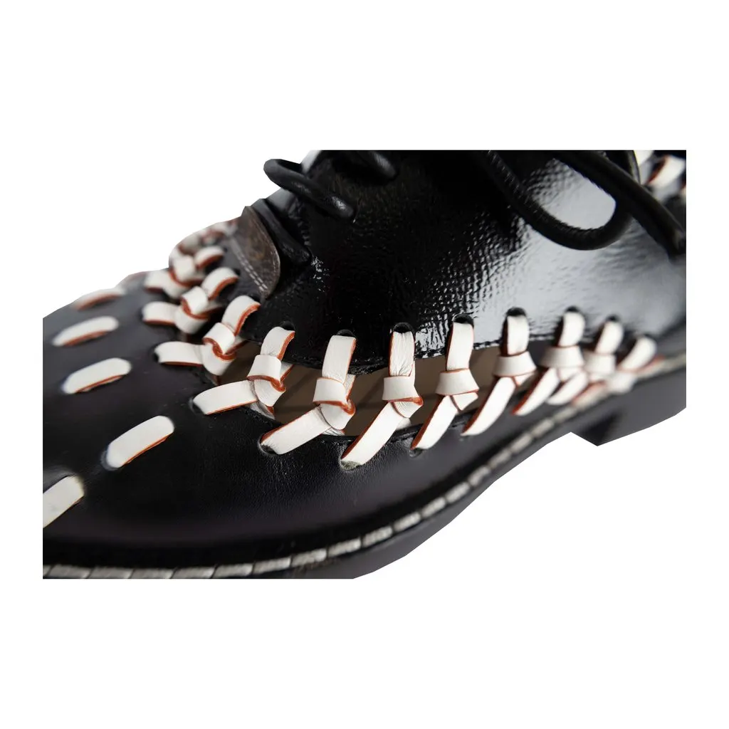 Louis Vuitton Manga Braided Oxford Shoes - '10s Black Good - Box View